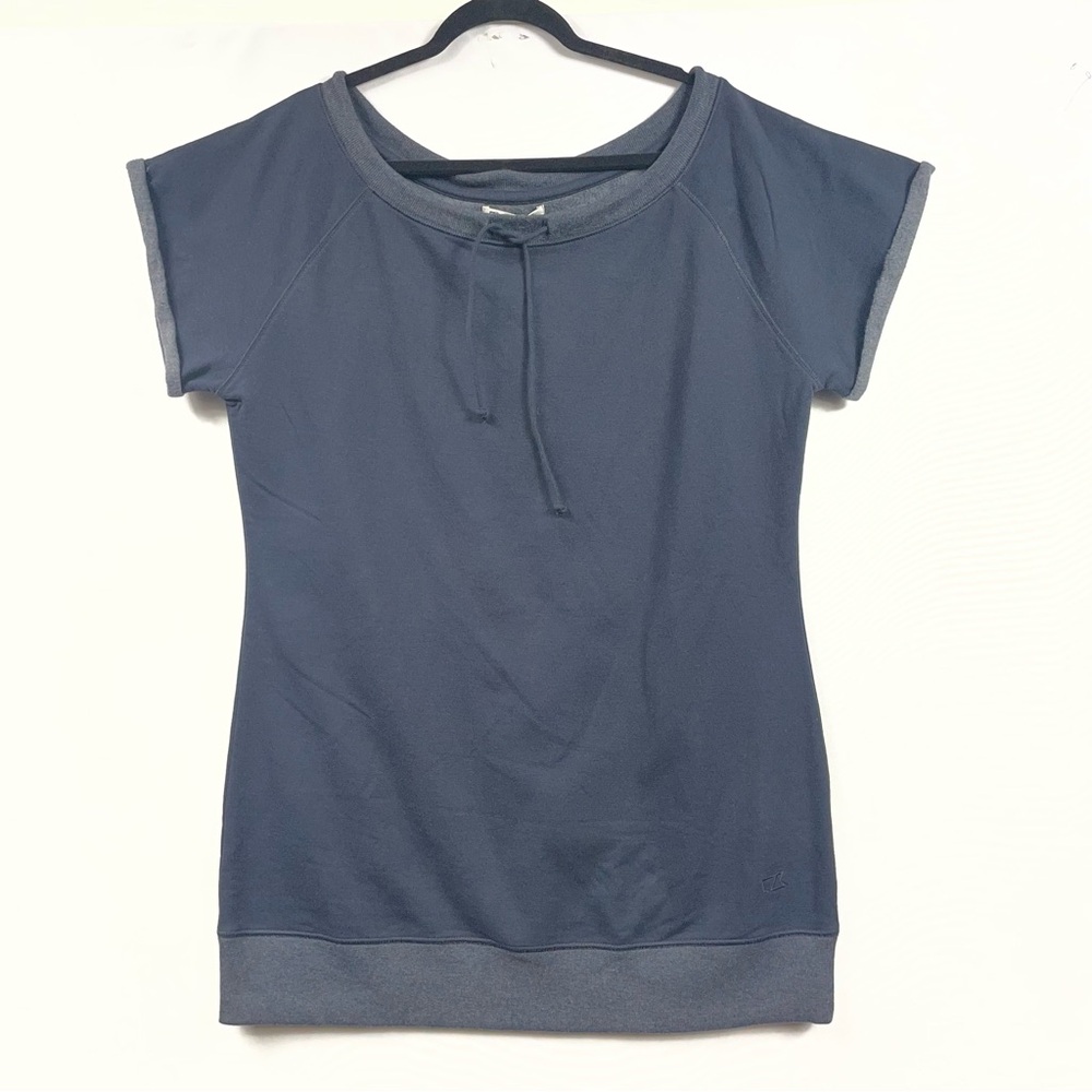 NWT Cutter & Buck XL Navy Fleece Tunic Sweatshirt Long Loose Wide Top Golf